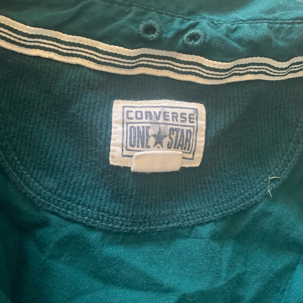 Emerald Green Converse Button Up